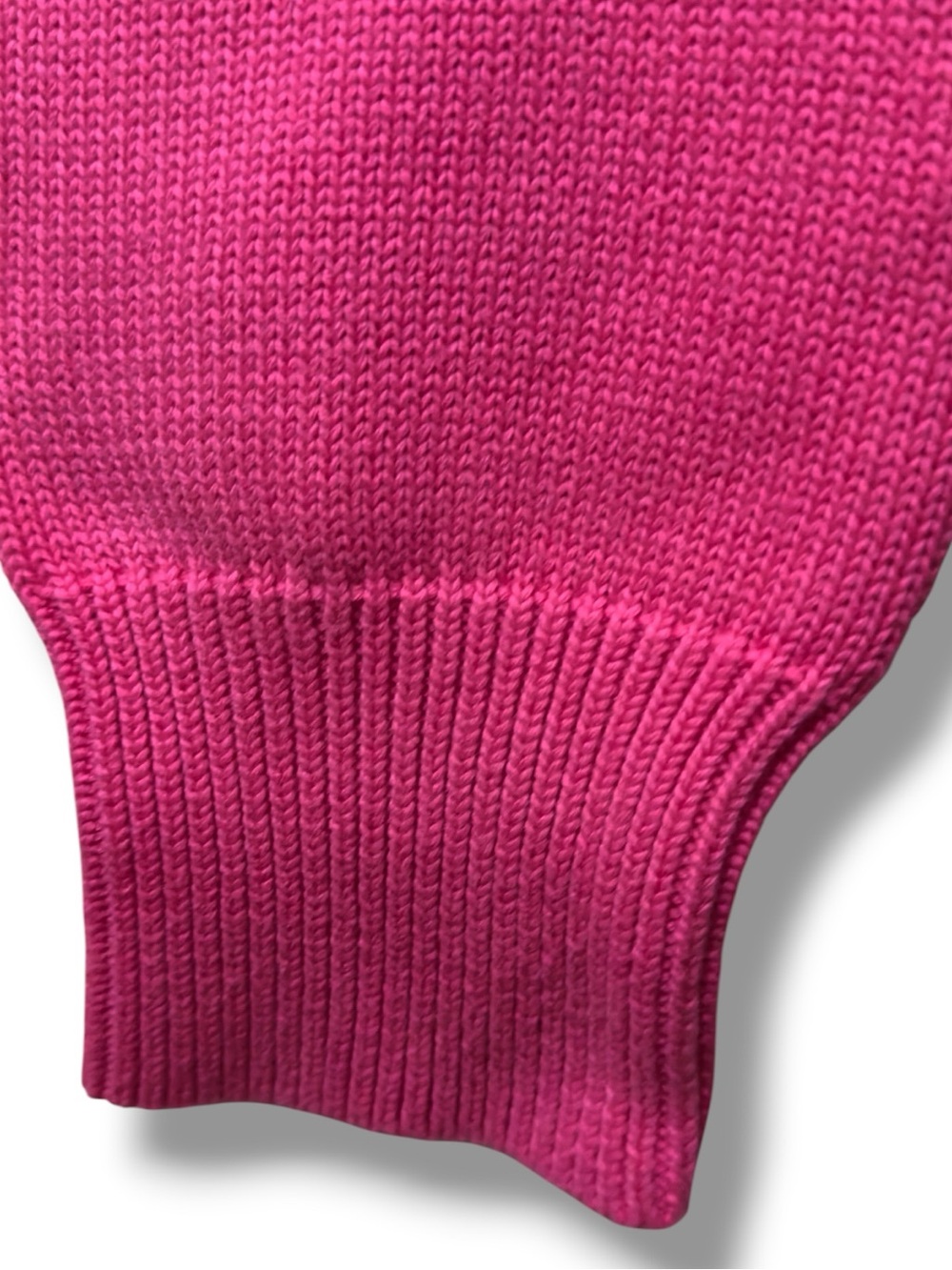 IZOD Golf | VTG Y2K 100% Cotton Women's Hot Pink White Argyle V-Neck Sweater(M) - Picture 7 of 14